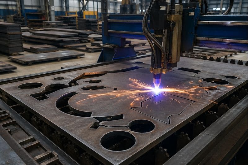 aplicação industrial de corte plasma alta definição