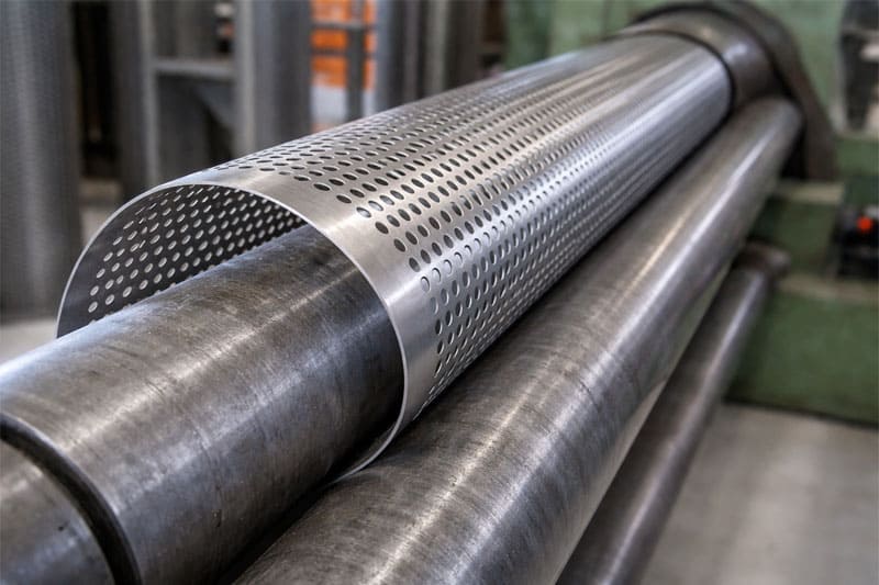 chapa metálica em processo de calandragem