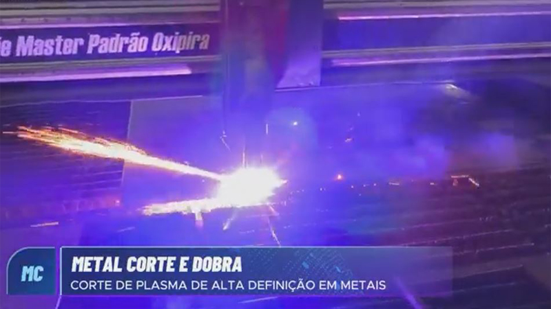 Corte de Plasma de Alta Definição em Metais