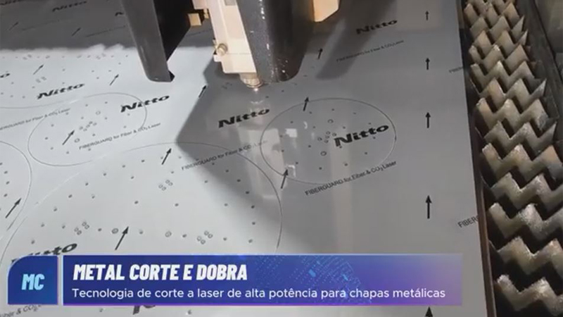 Tecnologia de corte a laser de alta potência para chapas metálicas